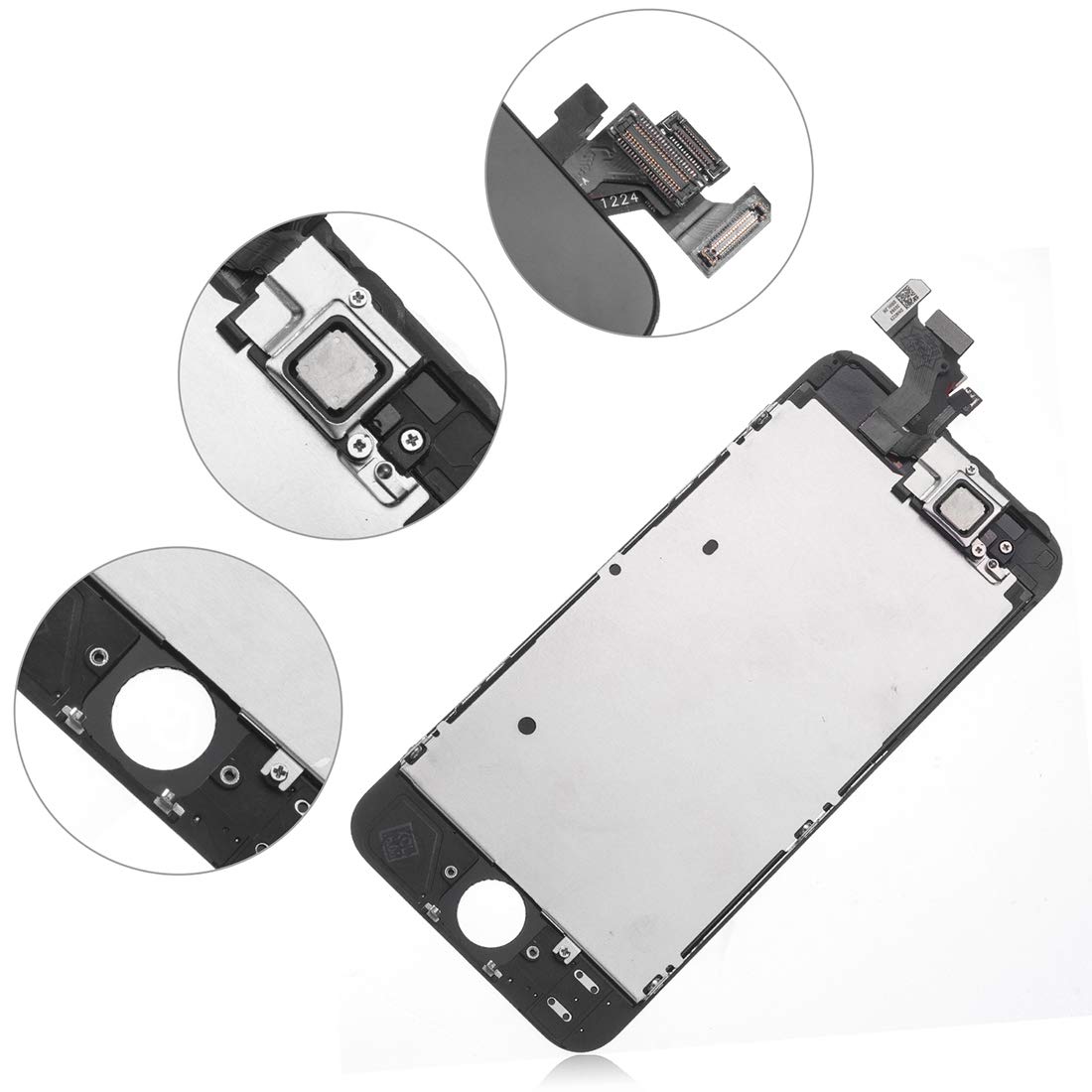 Amazon.co.jp: SZM iPhone5 フロントパネルセット 液晶パネル LED